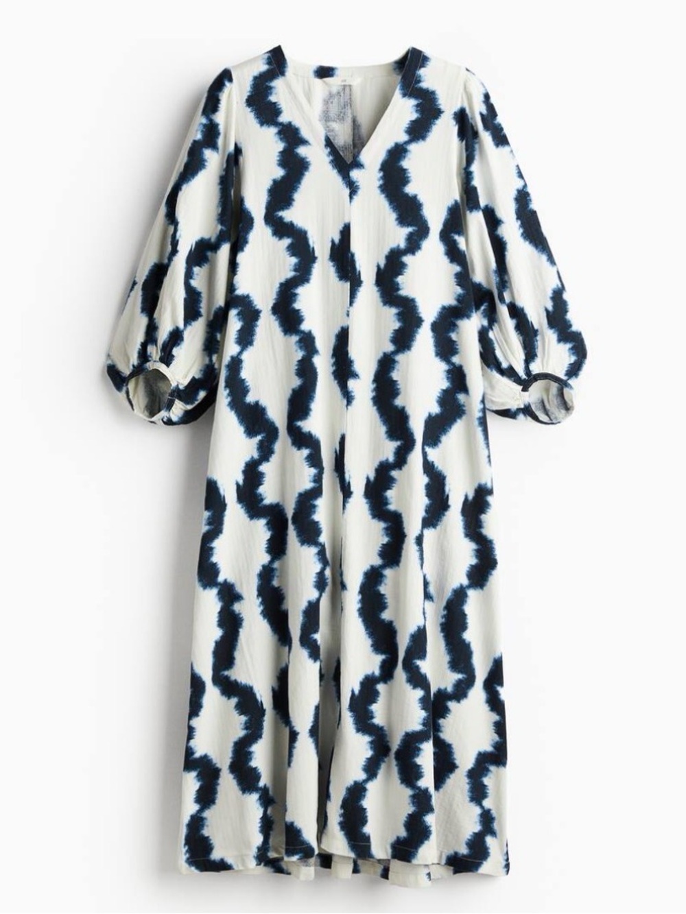 H&M Indigo Blue and White Maxi Dress